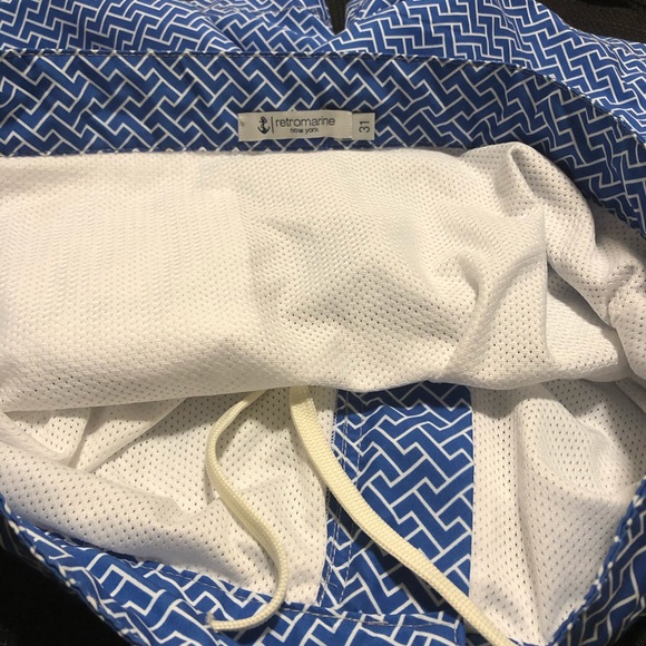 COPY - Retro marine men’s designer swim trunks size 31 - Picture 8 of 8